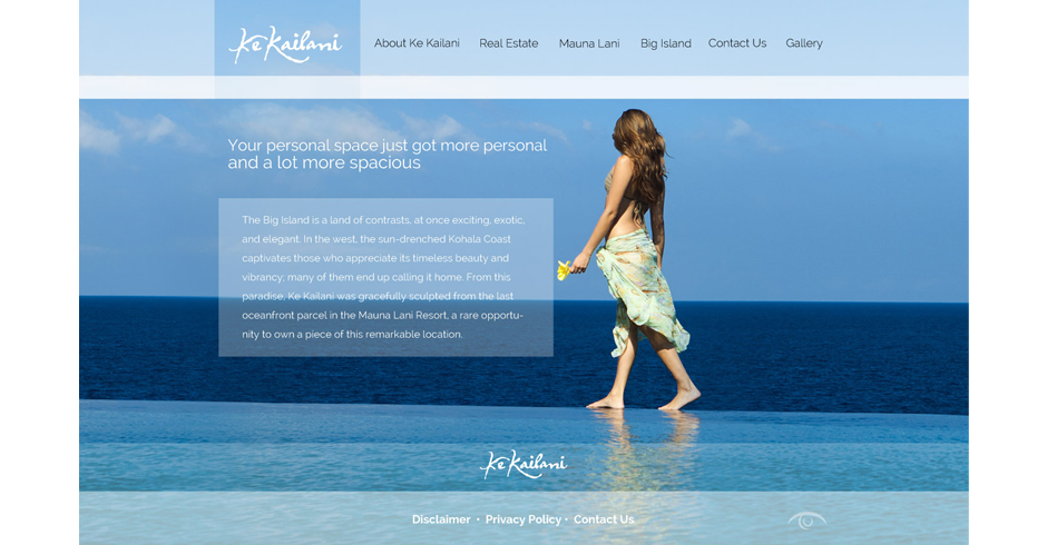 Ke Kailani, Kohala Coast, web design, Advertising, Big Island, Hawaii, Marketing