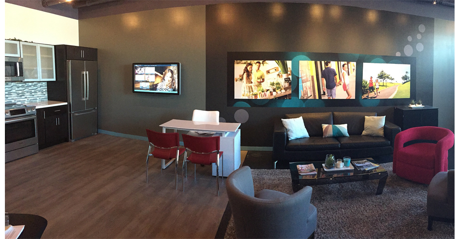 Sales Office Design, Sales Office Layout, Interactive Displays, Kakaako, Castle & Cooke, Team Vision Marketing