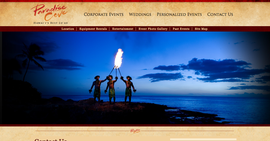 Paradise Cove, Hawaii, web design, online marketing, team vision
