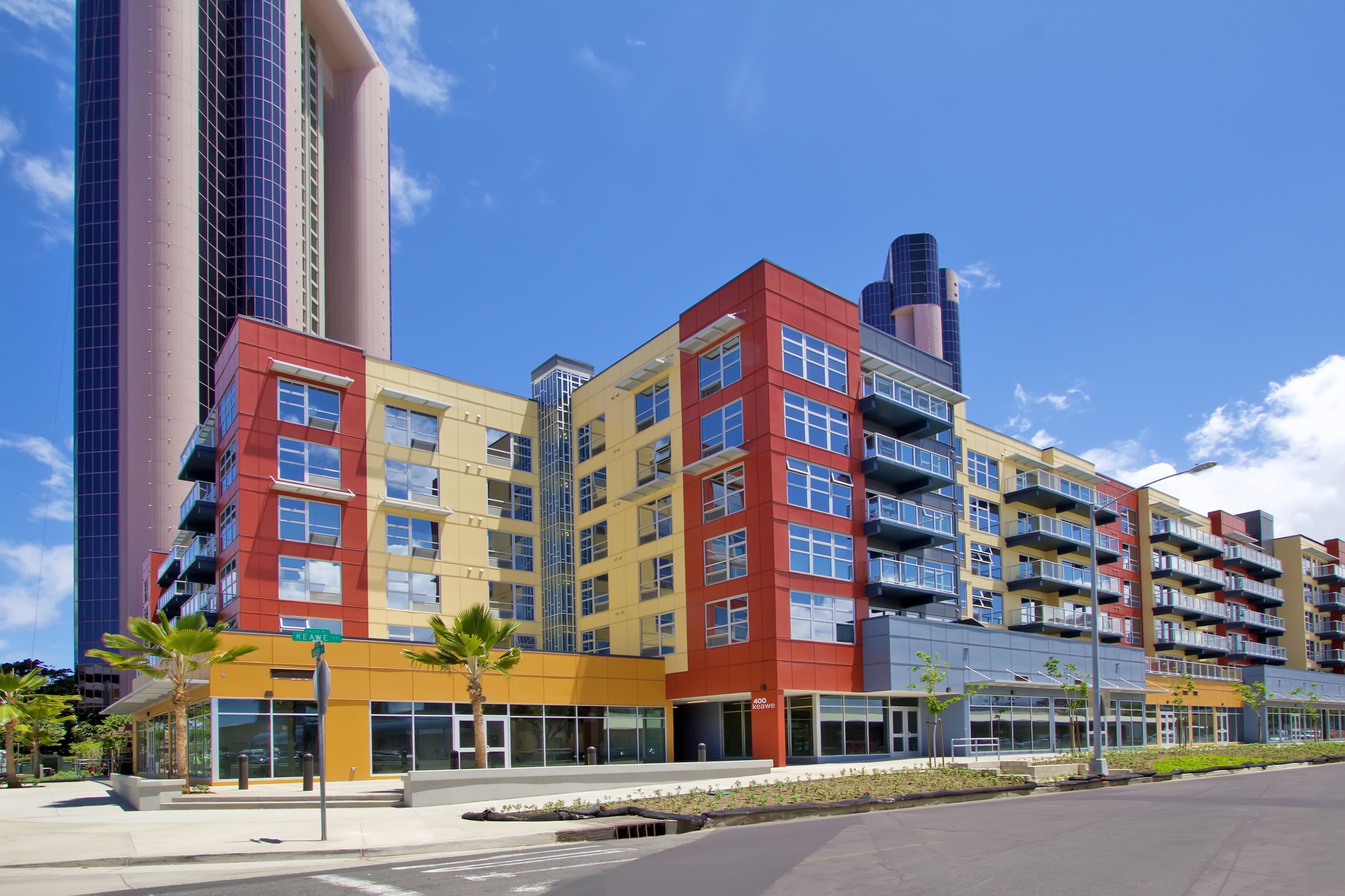 400 Keawe, low rise condo, condo, kakaako, oahu, hawaii, urban, product photoshoot, photoshoot, photography, exterior