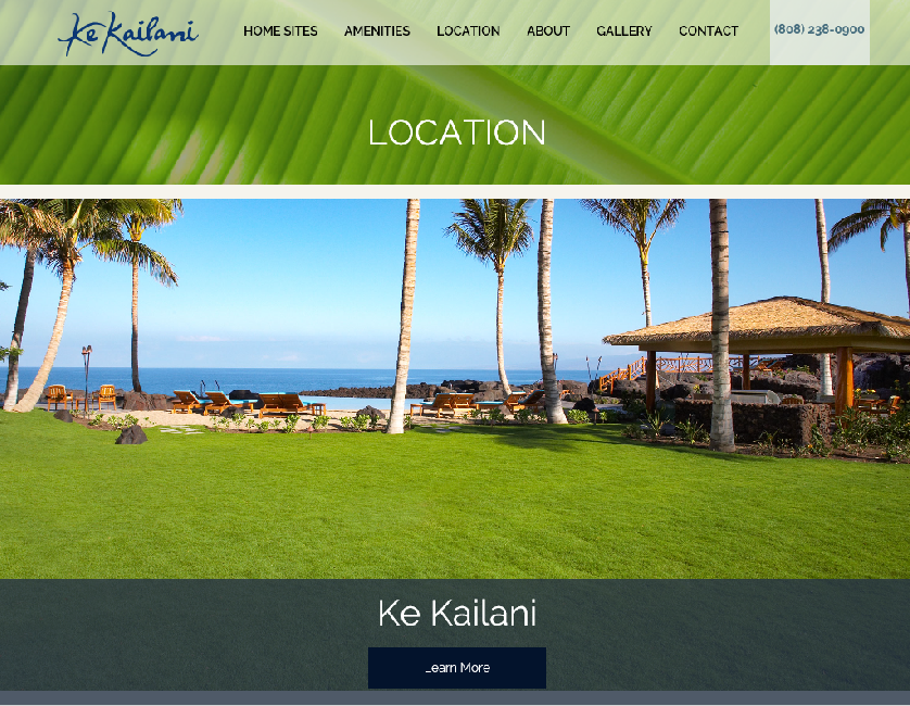 Web design, social media, digital marketing, Ke Kailani, Big Island, Mauna Lani Resort, Team Vision