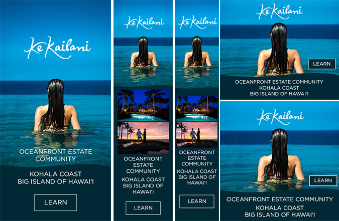 Ke Kailani Big Island Real Estate - Digital Banner Ad Design