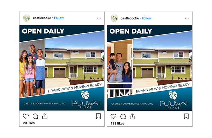 Instagram Advertising, Puuwai Place, Waipahu Real Estate, Instagram Ads, Team Vision Marketing
