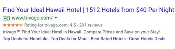 Hawaii SEO - Google Review Rich Result Feature