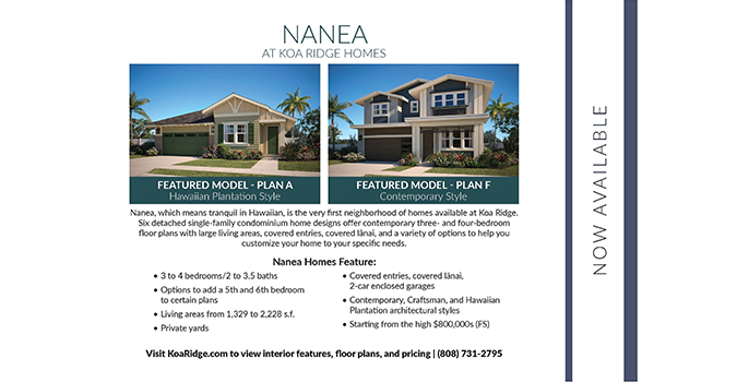 Nanea Koa Ridge direct mailer designed by Team Vision Marketing
